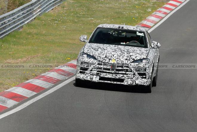 兰博基尼 Urus 新款原型 SUV 路测图曝光：混合动力再进化