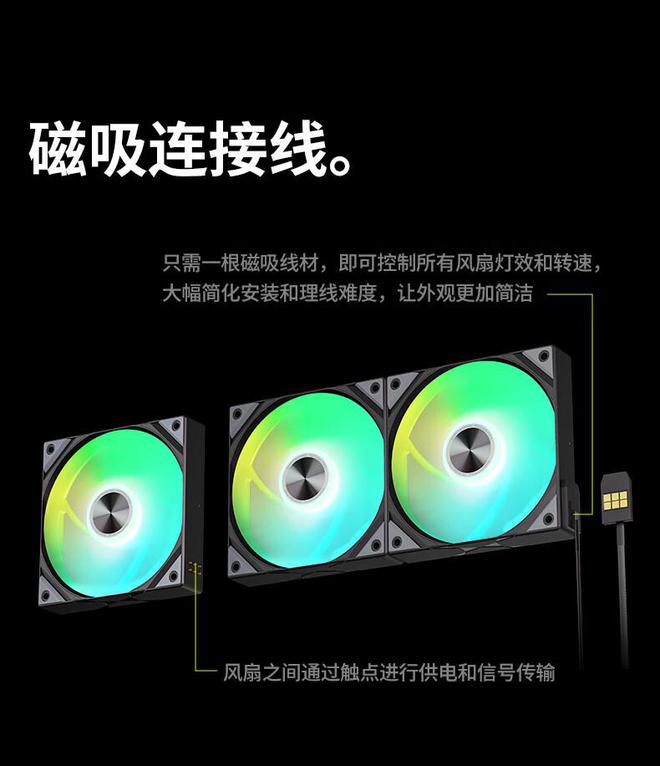 TRYX 推出 ROTA SL ARGB 120 风扇：扇间触点串联，磁吸一线通