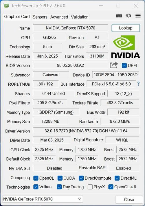 RTX5070Ti移动版放在桌面啥水平 不敌RTX5070