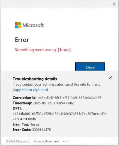 部分用户反馈微软 Outlook 存在启动故障，跳 4usqa 错误