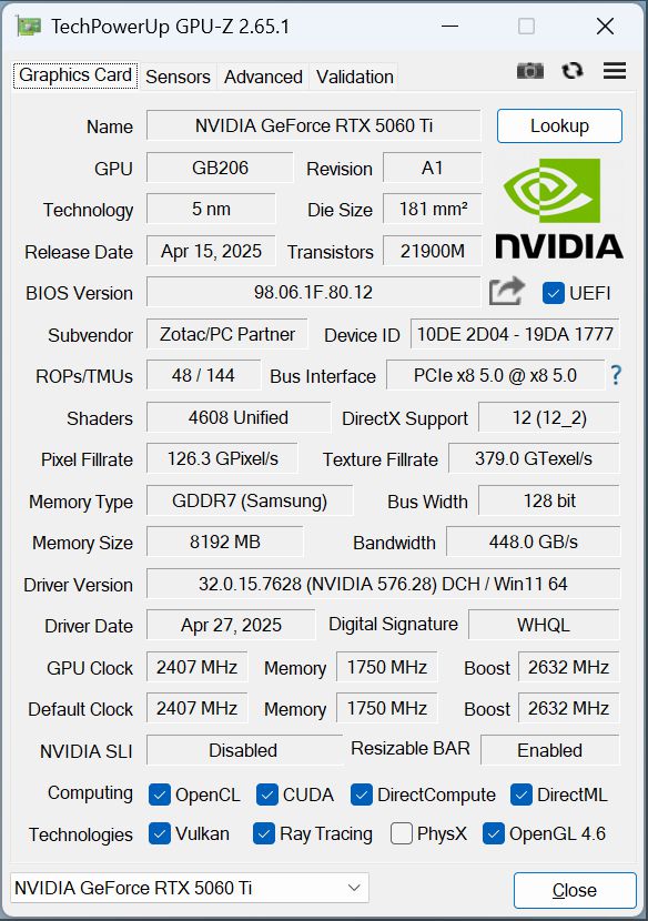 2K小钢炮，性能、散热俱佳，索泰RTX 5060 Ti 8G XGAMING OC评测