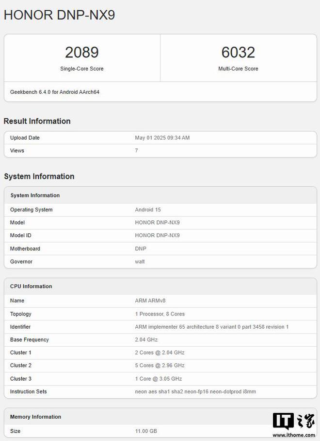 荣耀 400 Pro 手机现身 Geekbench，预计搭载骁龙 8 Gen3 降频版