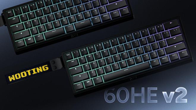 Wooting 60HE v2 键盘公布：真 8KHz 轮询率，全铝外壳