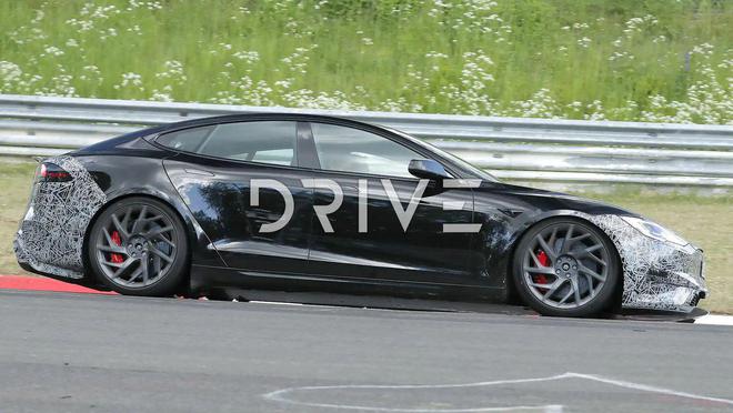 特斯拉 Model S 电动车第三次改款，测试图曝光