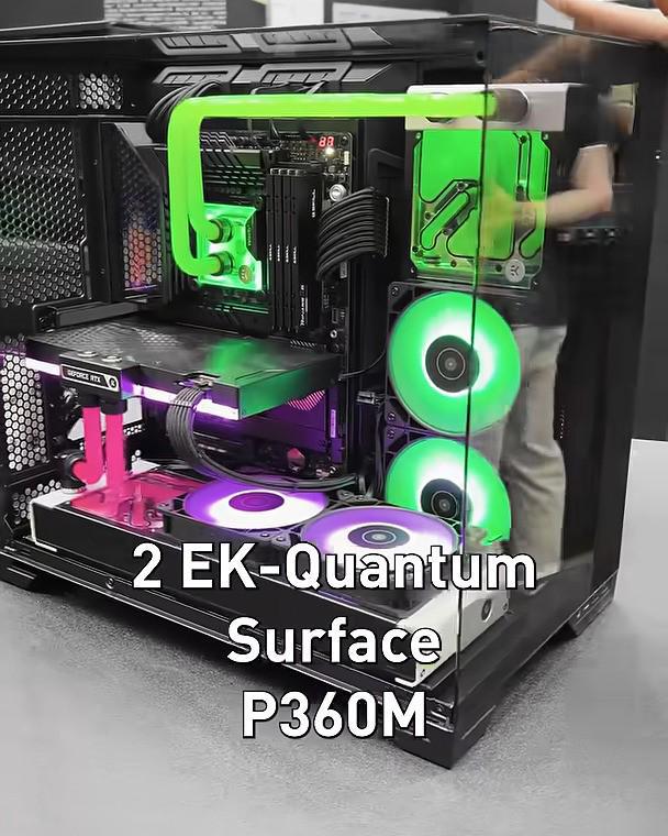 分体式水冷一体化：EK 展出 Quantum Surface P360M DDC 泵罐排