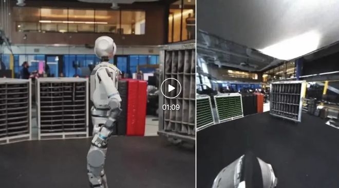 波士顿动力机器人进厂打工现逆天操作！3D感知+实时追踪