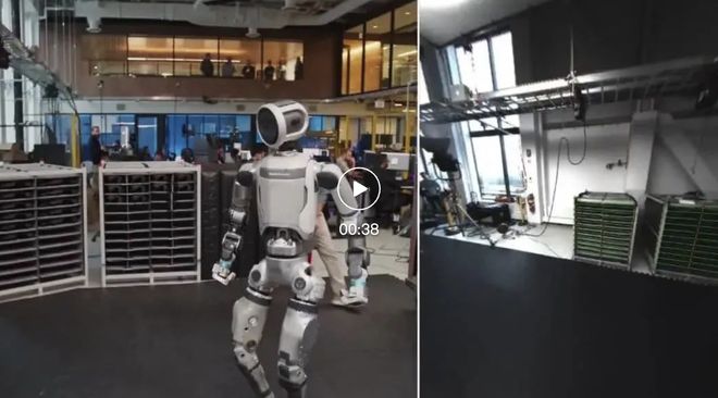 波士顿动力机器人进厂打工现逆天操作！3D感知+实时追踪