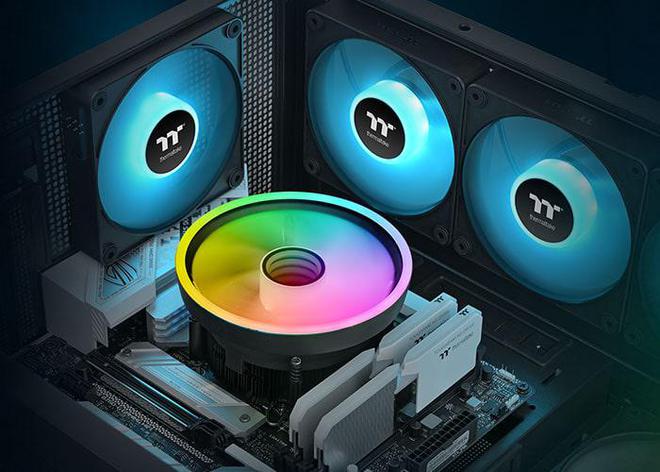 曜越推出 UX150 ARGB 下压式风冷：无限镜轴心光效，130W 解热