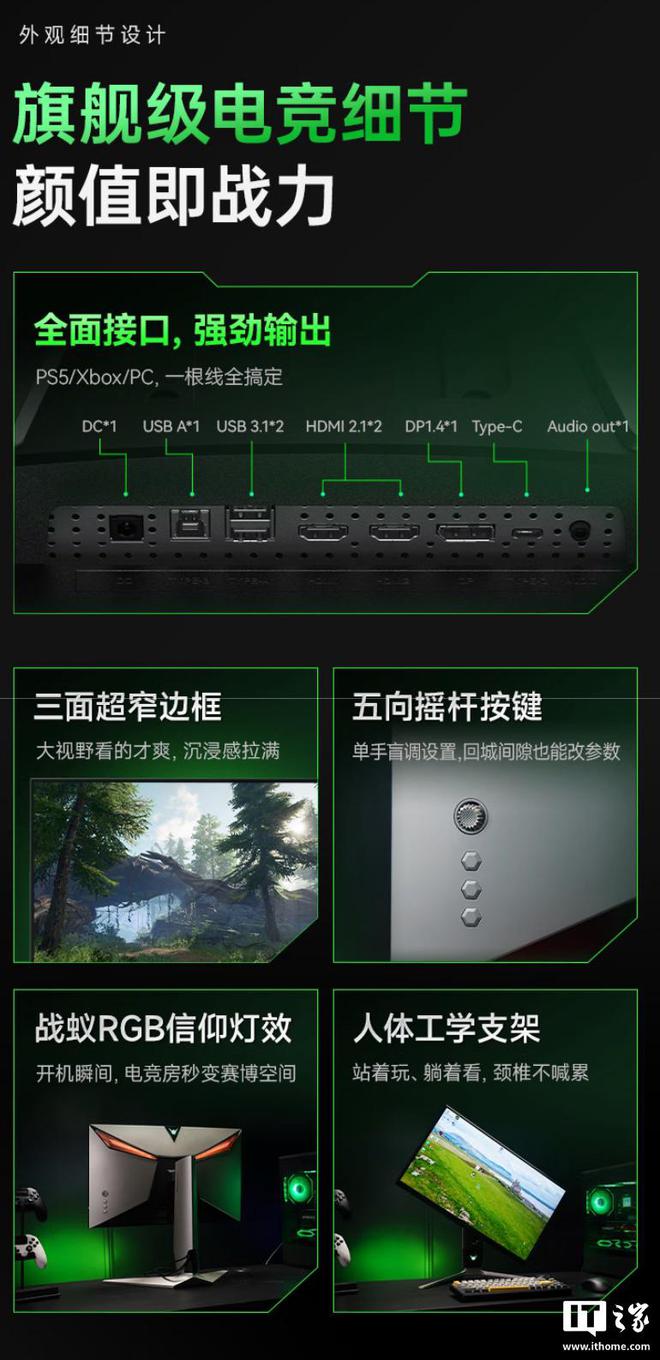 HKC 蚂蚁电竞推出“ANT275PQ”27 英寸显示器：2K 450Hz，4999 元